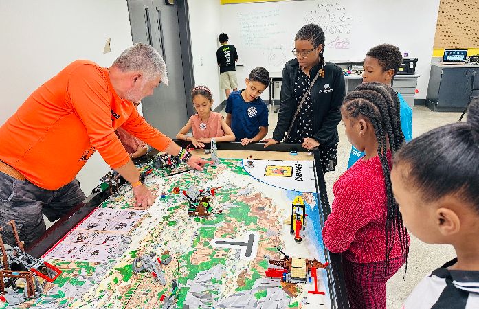  teacher and kids